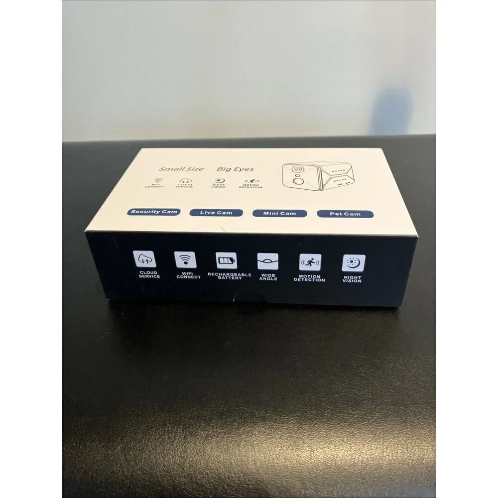 NIB Javiscam Mini Camera Security Camera, WiFi Connect, Motion & Night Detection